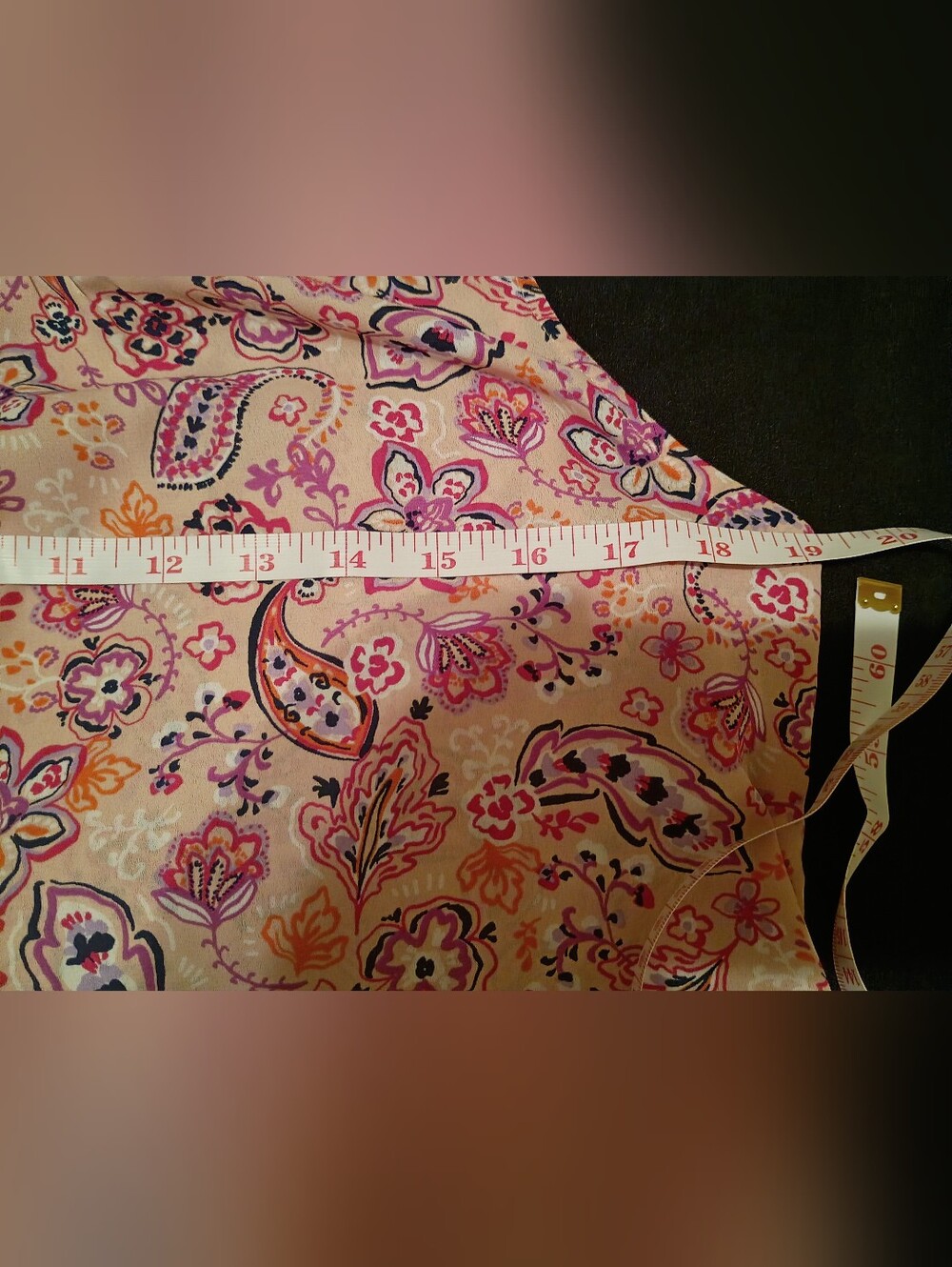 LOFT Small Petite Floral Paisley Sleeveless Tank Top - Picture 7 of 9